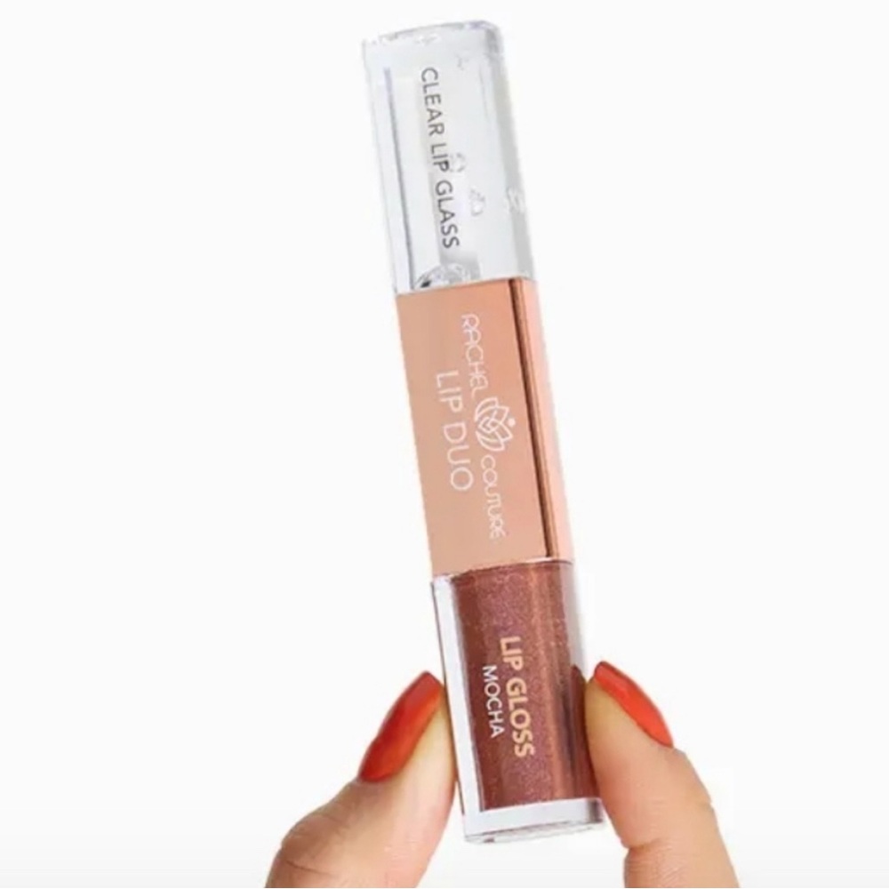Rachel Couture Lip Duo - Mocha and Clear New Sealed